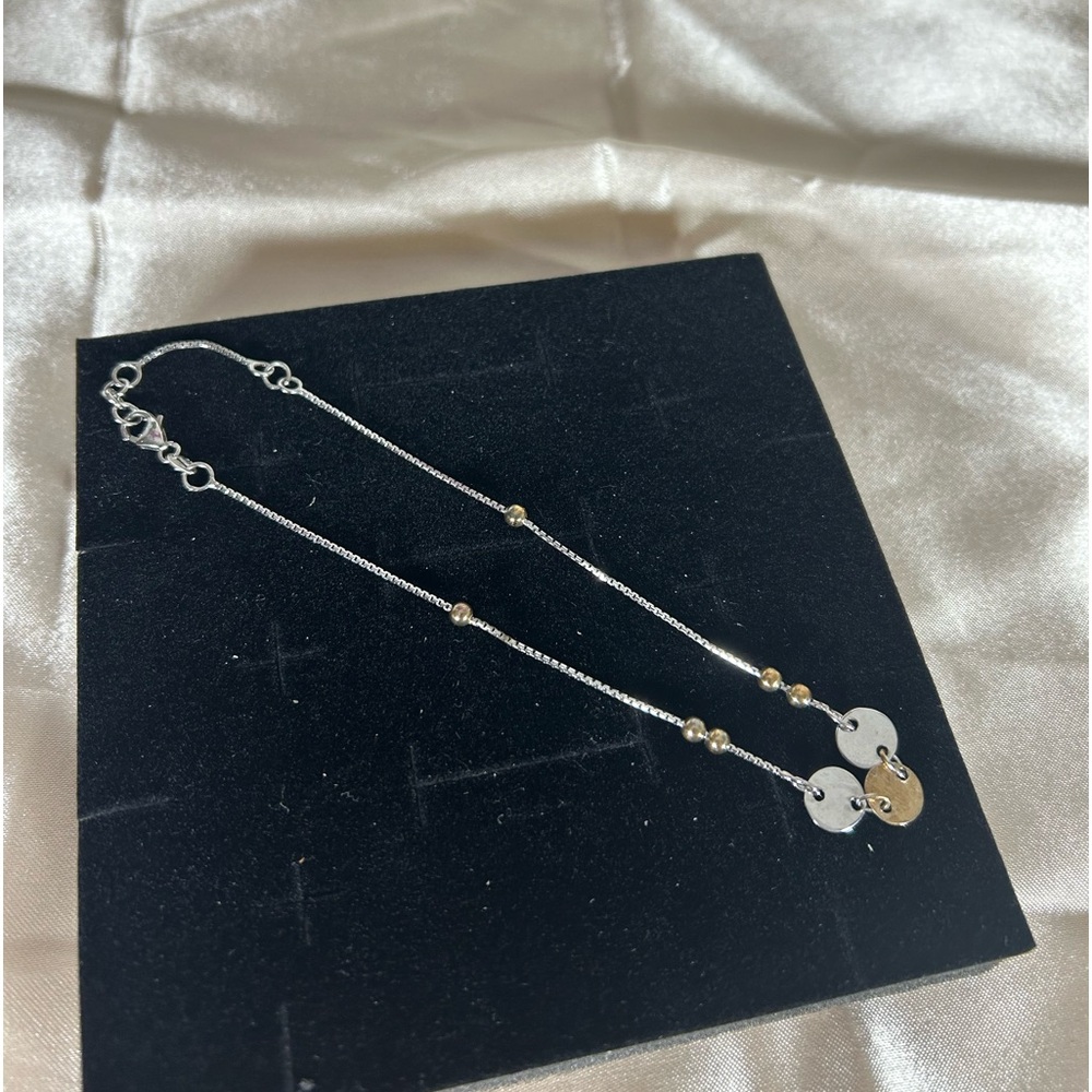 Vintages 925 silver plated with 10k  white platinum